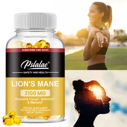 Lion's Mane - Supports Brain and Memory, Boosts Immunity, Improves Mood and Relieves Stress