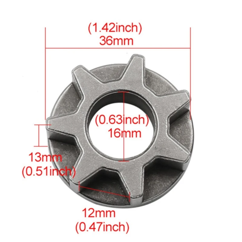 Bánh Răng Ổ Thay Thế Con Quay Cho 5016/6018 Gear Hoa Thị Điện Cưa Xích 7/6/3 Răng Công Nghiệp Máy Cưa Xích KXRE
