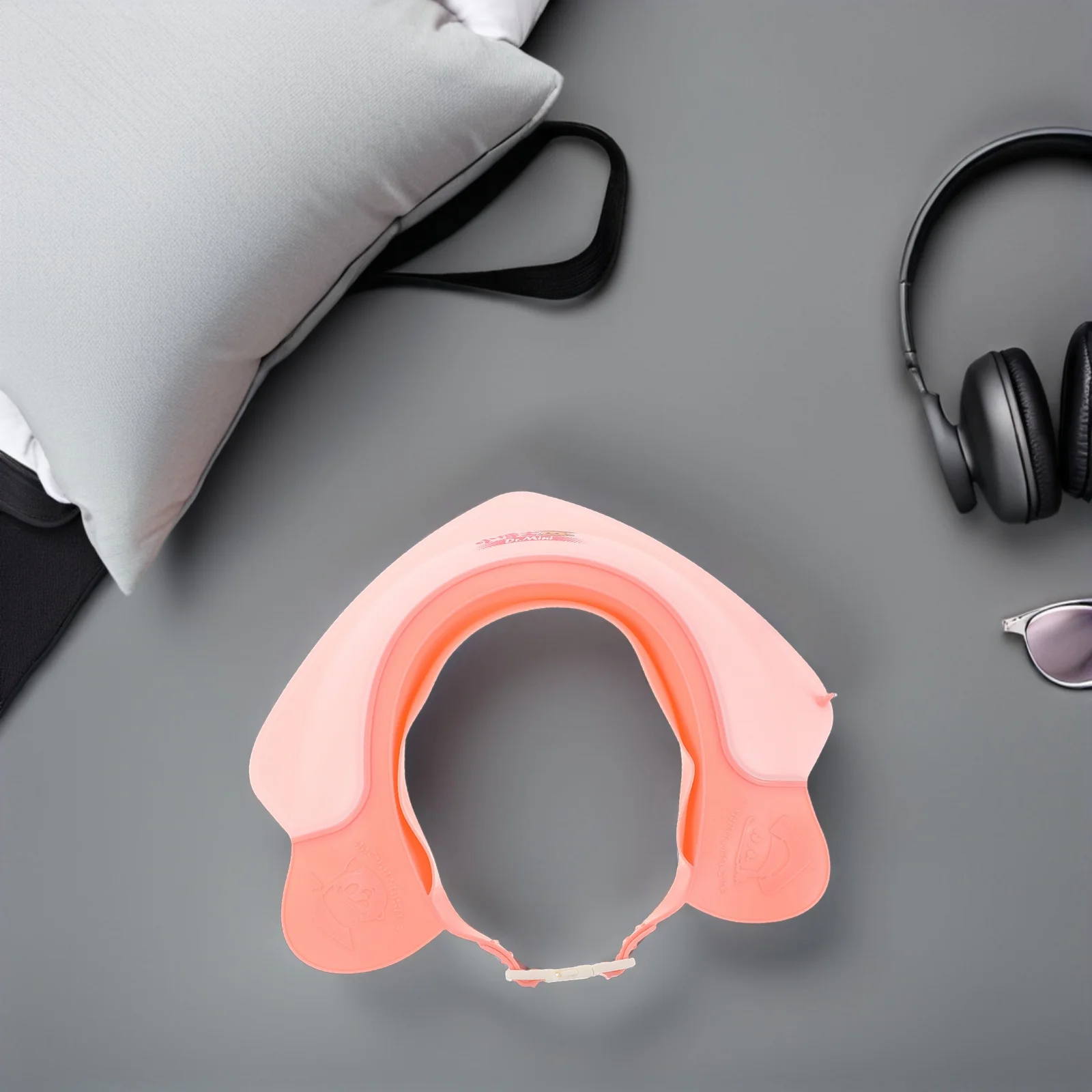 

Baby Shower Cap Soft Lining Widen Brim Waterproof Adjustable Toddler Bath Cap Ear Protection Kids Hair Washing Visor