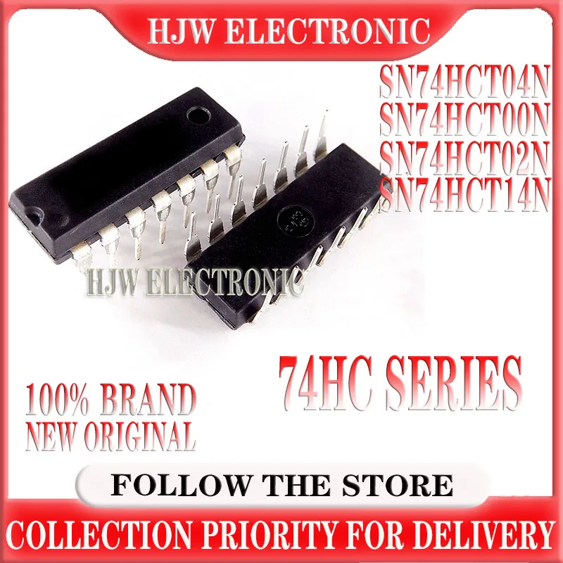 10pcs Sn74hct04n Dip-14 74hct04 Dip 74hct04n Sn74hct00n Sn74hct02n Sn74hct08n Sn74hct14n Sn74hct74n Sn74hct138n 74hct08 74hct14