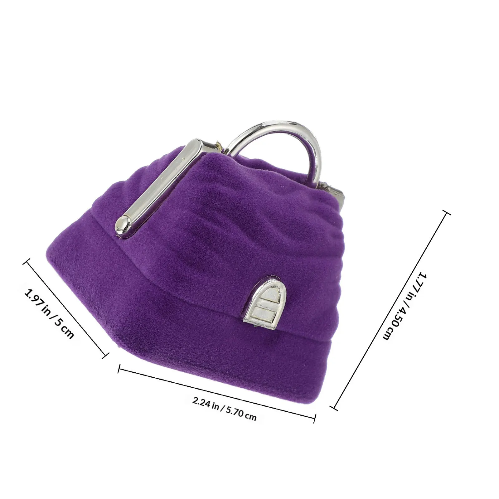 1pc Handbag Ring Box For Engagement Unique Jewelry Storage Case Valentine Gift Wedding Proposal Simulation Shape Holder Decor