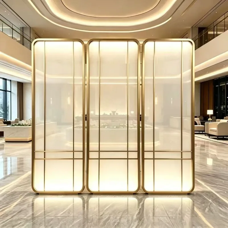 Chinese Style Stainless Steel Wire Mesh Glass Partition, Decor Screen for Hotel, Club, Restaurant Front Desk & Sales Hall