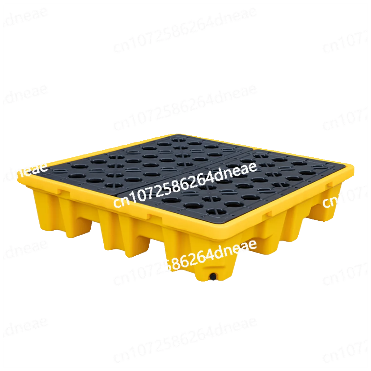 

Hazardous waste anti-leakage plastic forklift pallet single two four barrels anti-leakage platform chemical oil drum leak pallet