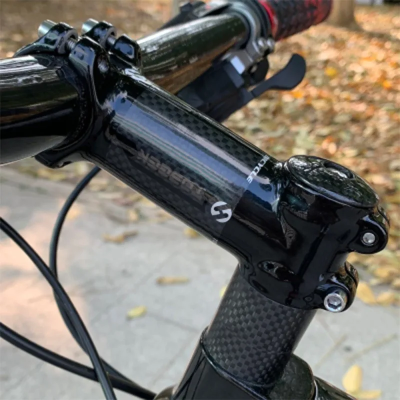 Toseek-eje ultraligero de aleación de carbono para bicicleta de montaña, manillar de aluminio, 6/10/17/25/35 grados, 60/70/80/90/100mm