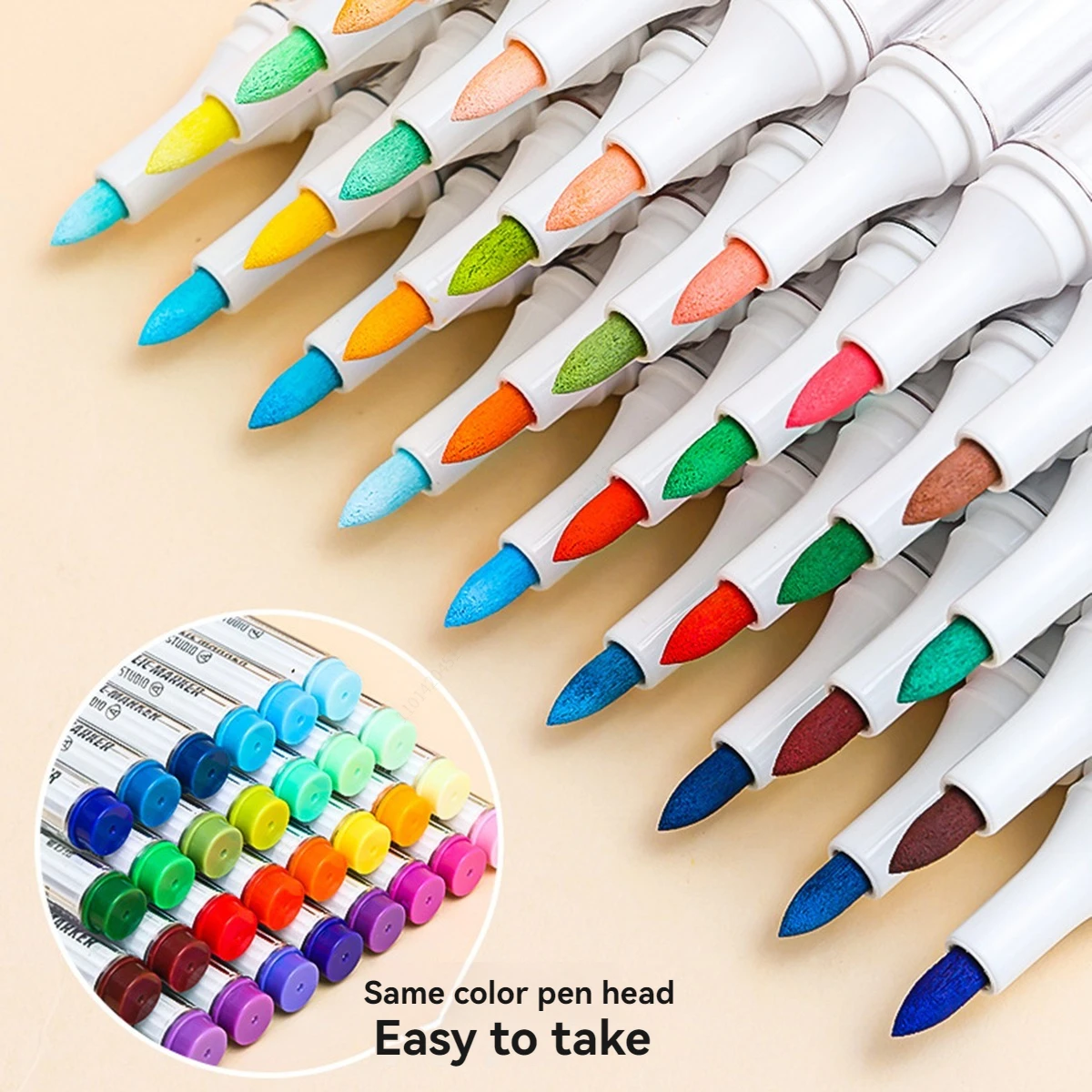 9Pcs/box Soft Brush Acrylic Marker Pen Set，DIY Hand Drawn,Paint Art Markers Pens,Student Graffiti Acrylic Paint Pens
