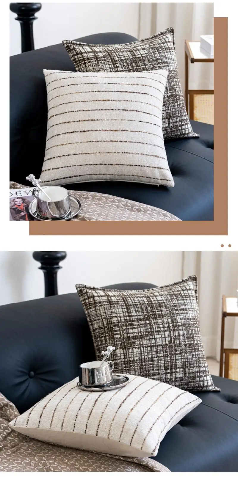 Einfache geometrische Kissenhülle im Luxus-Stil für Wohnzimmer, Sofa, Kopfteil, Dekokissenbezug für Zuhause – Detail 7