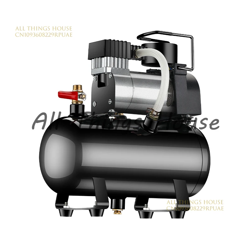 

2.5L/4L 12V 220V Portable Silent Oil-Free Air Compressor Air Compressor Car Tire Inflator Pump