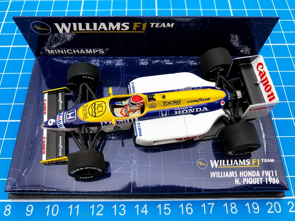 Minichamps 1:43 F1 FW11 1986 Nelson Piquet Simulation Limited Edition Resin Metal Static Car Model Toy Gift