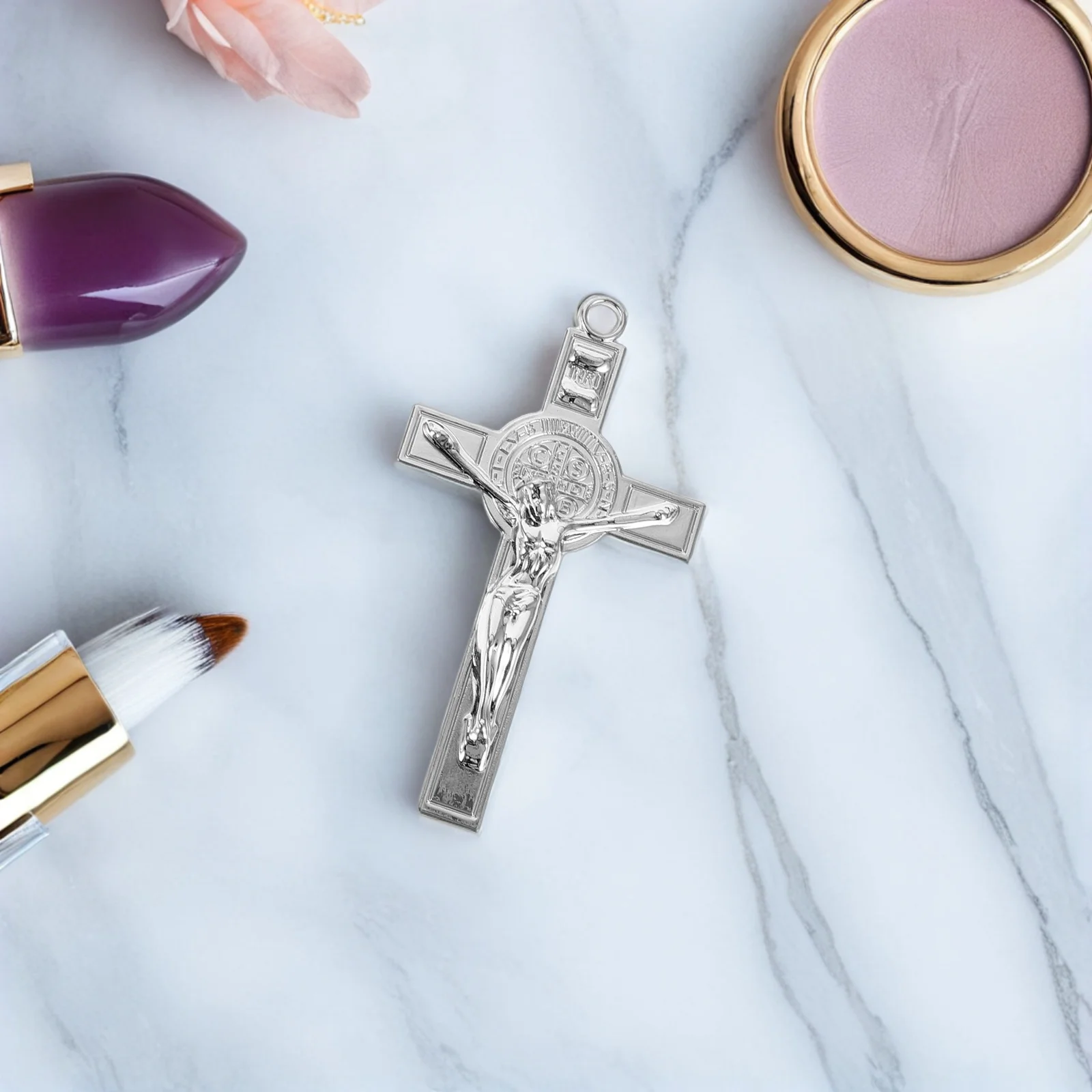 

Religious Cross Pendant 925 Sterling Silver Men Women Jewelry Adjustable Necklace Gift Trendy Stylish Design Durable Gift