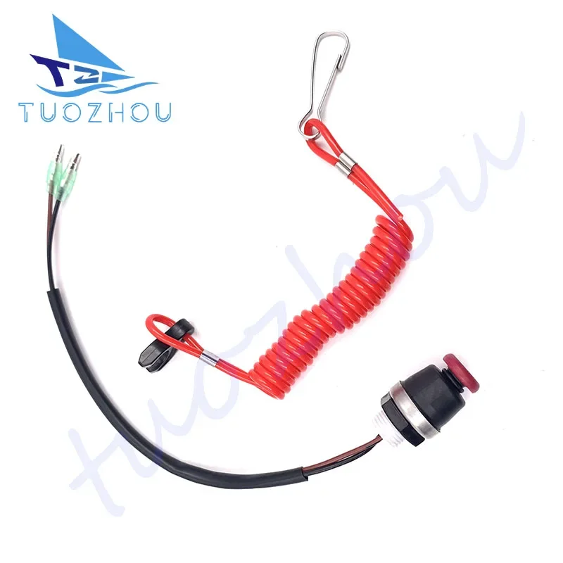 

398-06830 Safety Stop Switch With Lanyard For Tohatsu Outboard Motor 398-06830-0 398068300M boat engine parts