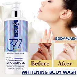 377 Niacinamide Strong Lightening Body Wash Korean Skincare,Long Lasting Fragrance Deep Moisture Soft Skin Whitening Body Acne