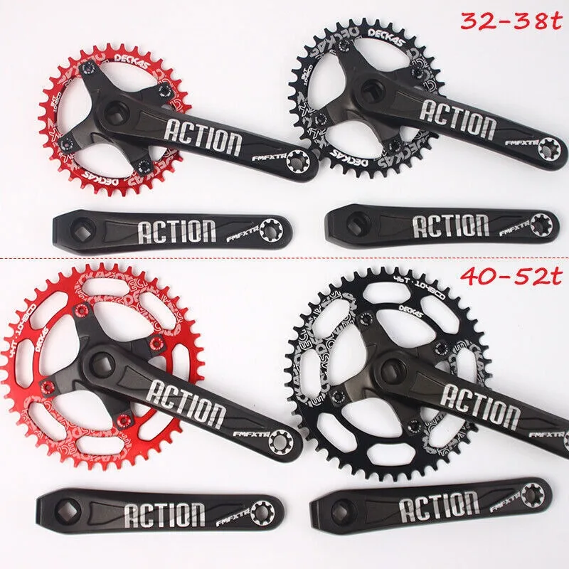 FMFXTR 8/9/10/11S MTB Bike Crankset 104BCD Bicycle Crank 32/34/36/38/40/42/44/46/48/50/52T Chainring Mountain Cycling Crankset