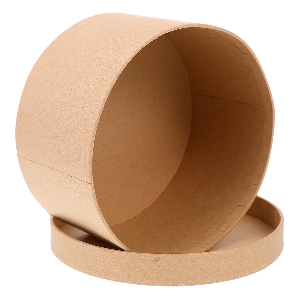 s Round Kraft Paper Box 12.5x12.5x6 Multi Functional Baking Storage Candy Cake Gift Wrapping Elegant Portable Smooth