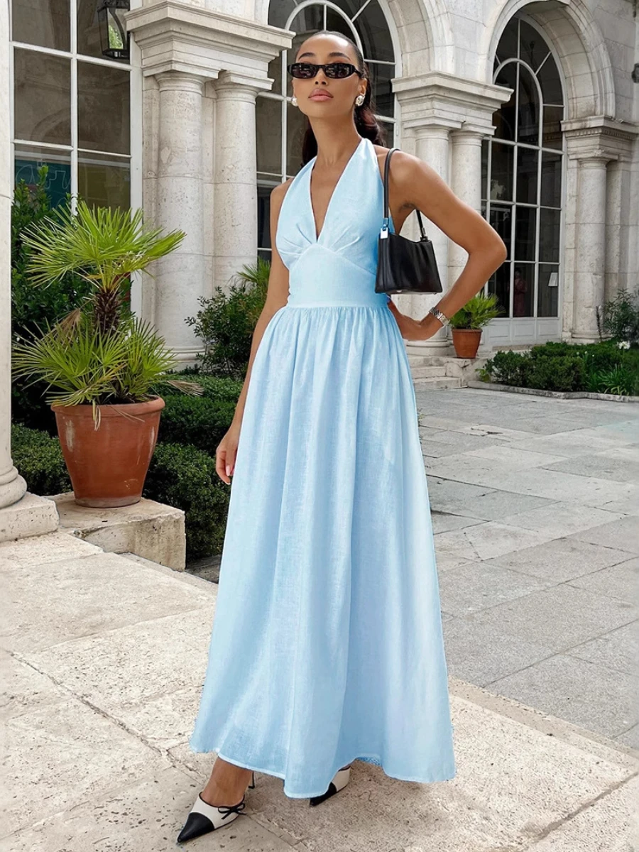cute golf dresses for women Macade | Women's Ava TX Flow Dress - Indigo | Size: L | Blue sequin reshoots 2076 or abstract patterns Size:8y Preorder PANELED WASHED DENIM DRESS