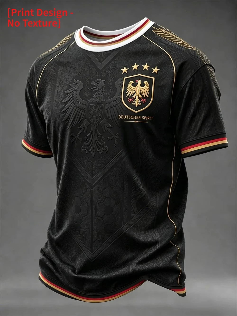 Summer New Design German Football Training 3D Print Men Sports T-shirt Outdoor Street Casual Quick-dry Breath Parent-child Cloth