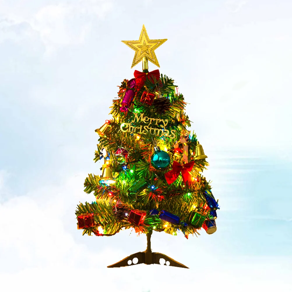 50cm Artificial Christmas Tree LED Multicolor Lights Holiday Window Decorations Set LED Christmas Tree