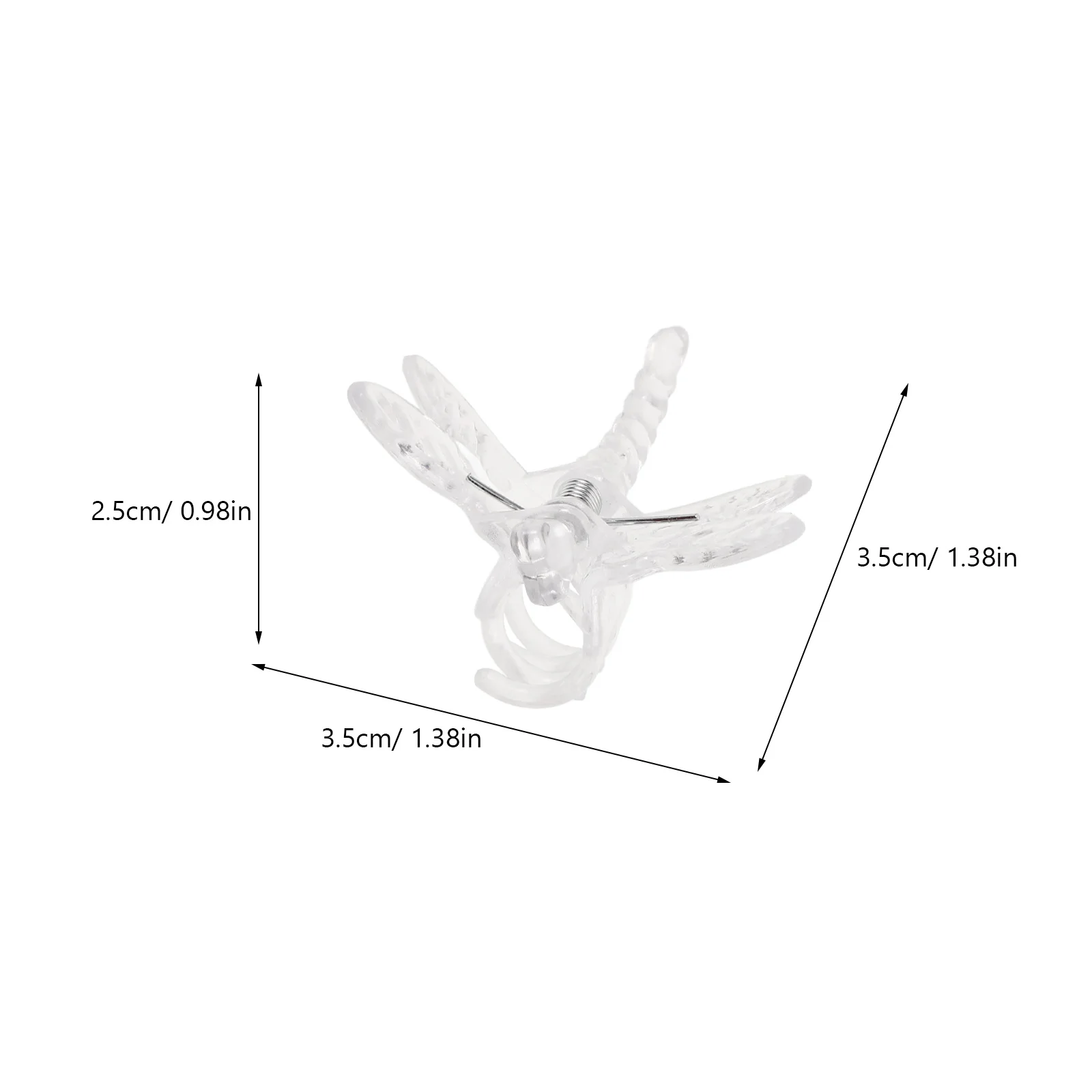 10 قطعة مقاطع جذع الأوركيد واضحة اليعسوب تصميم دعم النبات المشبك لفاصوليا الطماطم الكرمة تسلق زهرة لوازم حديقة #2