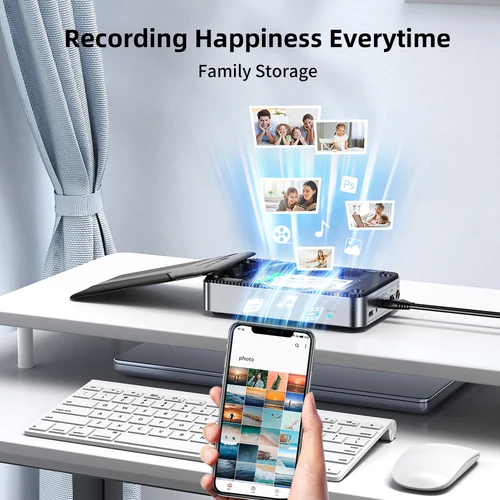 Imagen 2 del producto Caja NAS de nube privada en red Yottamaster para 2,5/3,5 ""SATA HDD SSD almacenamiento adjunto en red nube privada Personal