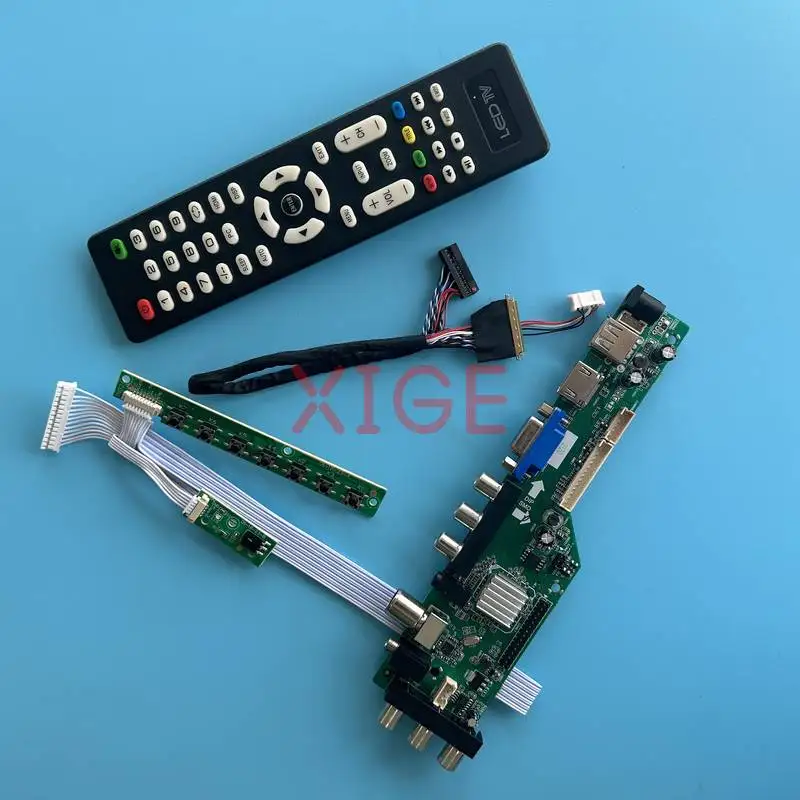 

Плата контроллера, совместимая с BT101IW02, LP101WSA, BT101IW03, BT101IW01, 40-контактный LVDS, 1024*600, HDMI/VGA/AV/USB/DVB, комплект для экрана ноутбука 1024x600