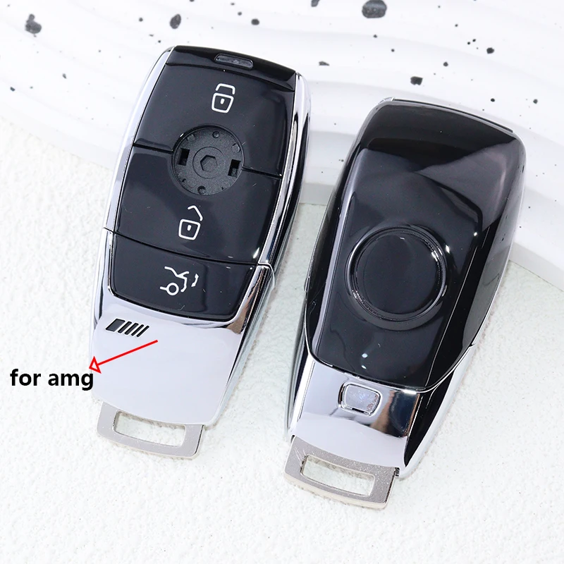 Car Key Fob Case Shell Housing for Mercedes-Benz A C E S G Class GLC CLE CLA GLB GLS W177 W205 W213 W222 X167 AMG Accessories