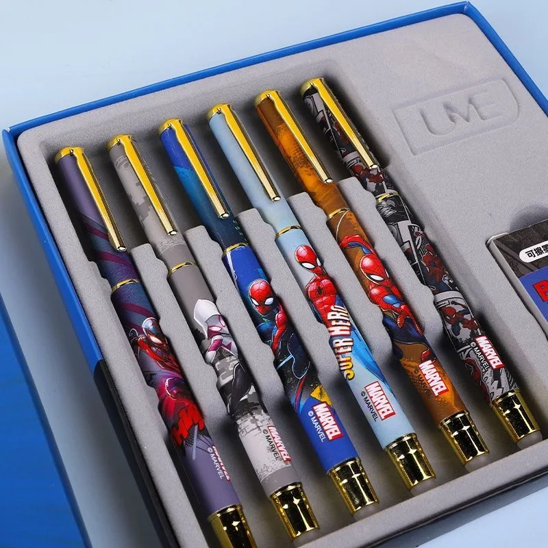 

new Disney cartoon frozen Stitch Spider-Man Fountain Pens cute office school supplies gift