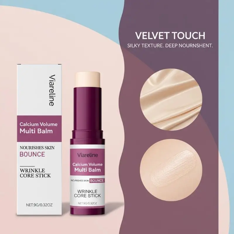 Calcium Collagen Deep Moisturizing Volume Multi Balm Stick for Smoothing Firming Brightening Face Skin Beauty Care