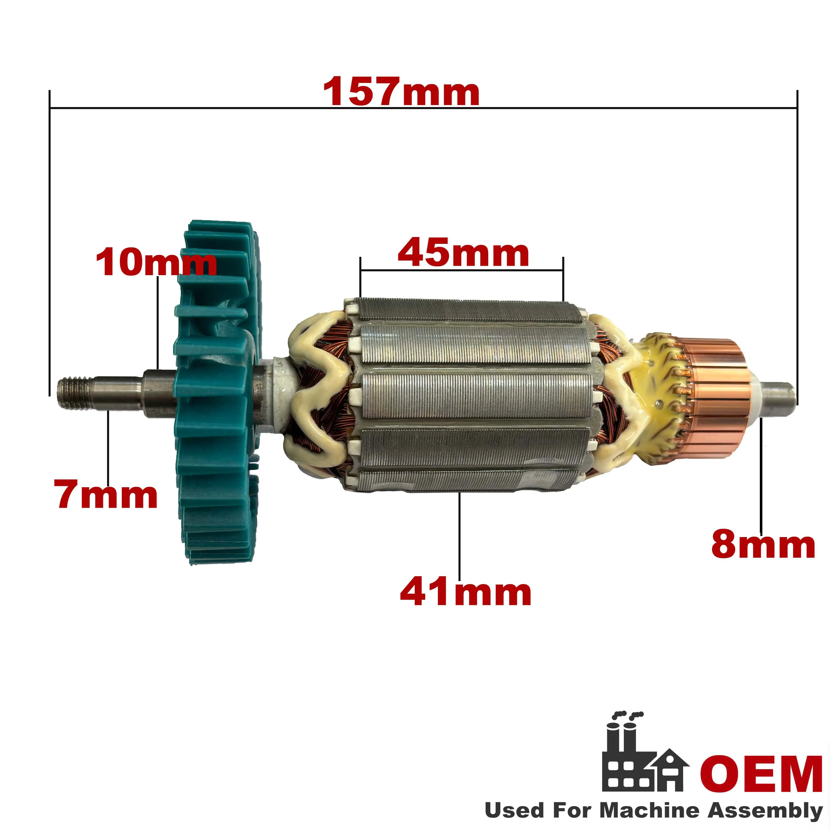 AC220V-240V Якорь ротор замена для Makita УГЛОВАЯ ШЛИФМАШИНА GA6010 GA6020 GA5020 GA5010 510110-0
