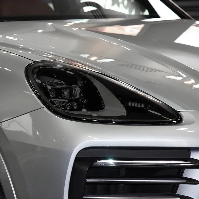 

Car Headlight Protection Tint Film Smoke Black Transparent TPU Protective Sticker For Porsche Cayenne 2019 2020 2011-On 958