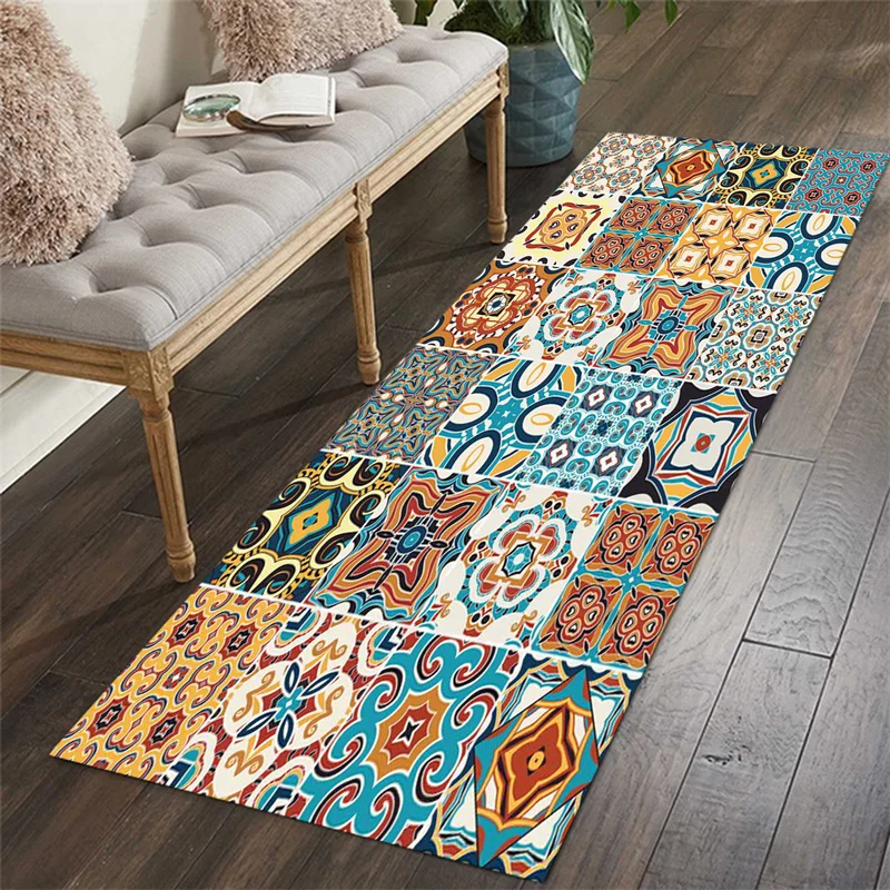 Geometry Print Kitchen Mat for Floor Bath Room Decor Bedroom Nordic Rug Anti-slip Carpets Hallway Door Entrance Bedroom Area Rug