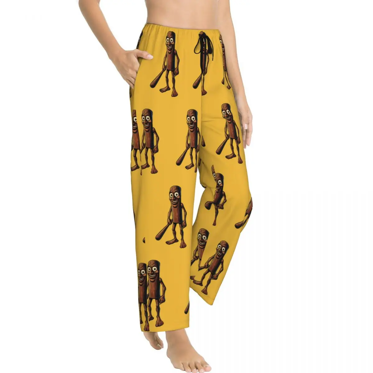 Женские итальянские пижамные штаны Brainrot на заказ с принтом животных, одежда для сна с карманами