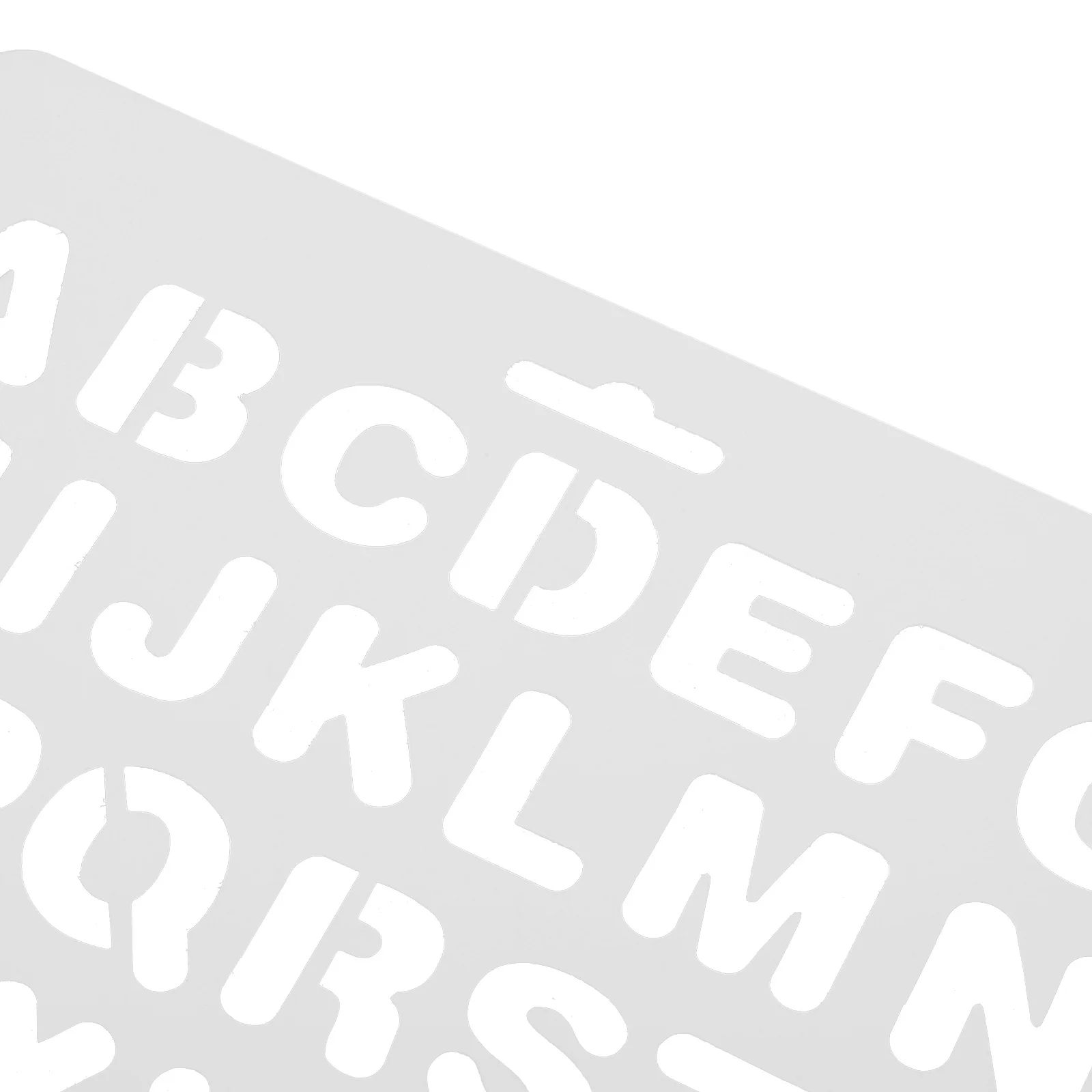 6Pcs Alphabet Stencils Plastic Reusable Letter Templates for Painting Craft Scrapbooking Wall Decor Educational