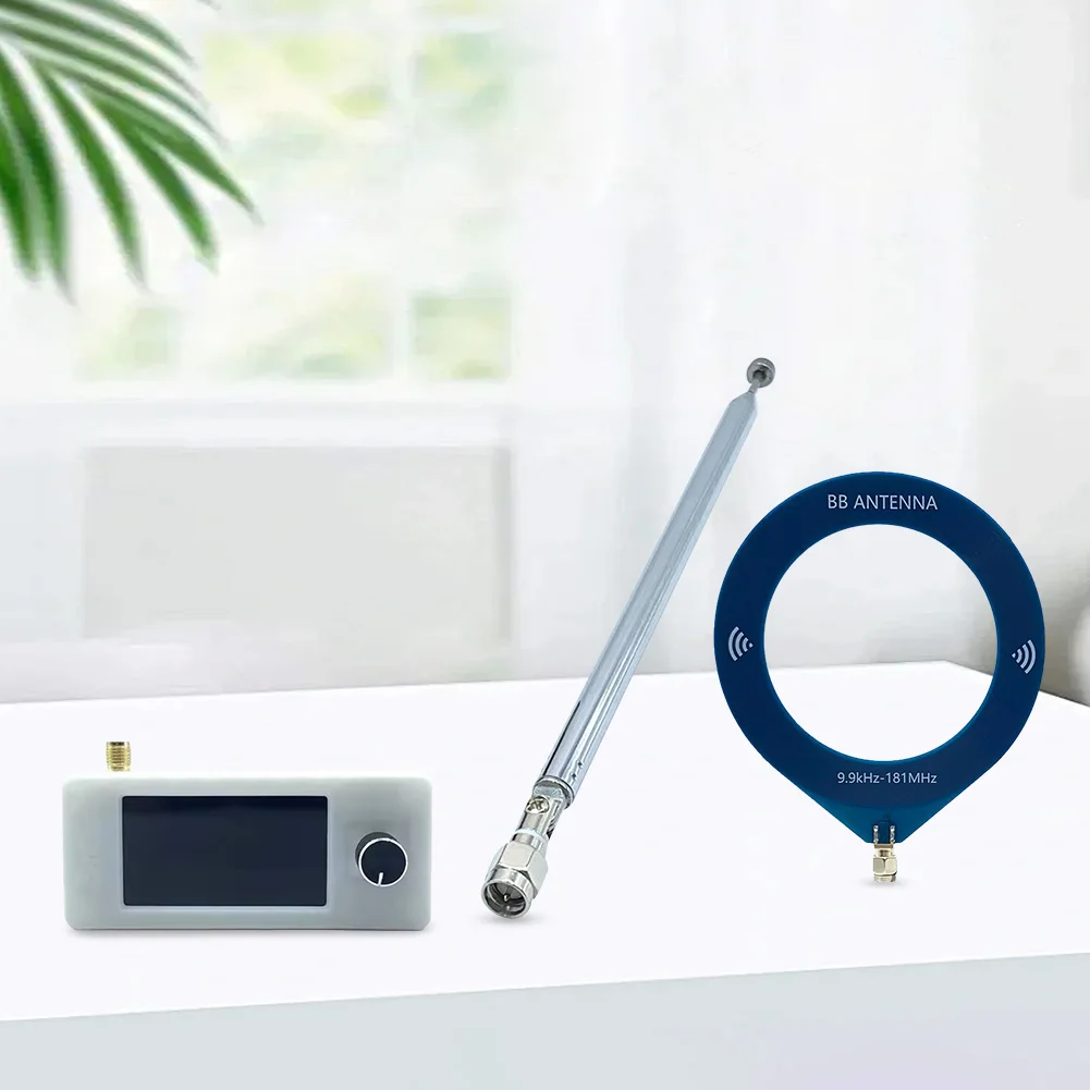 SI4732 0.5-108MHz Przenośne Radio LSB USB AM FM Kieszonkowe Mini Radio Ekran IPS 1.9 cala Odbiornik Radiowy Wszystkich Pasm z 2 Antenami