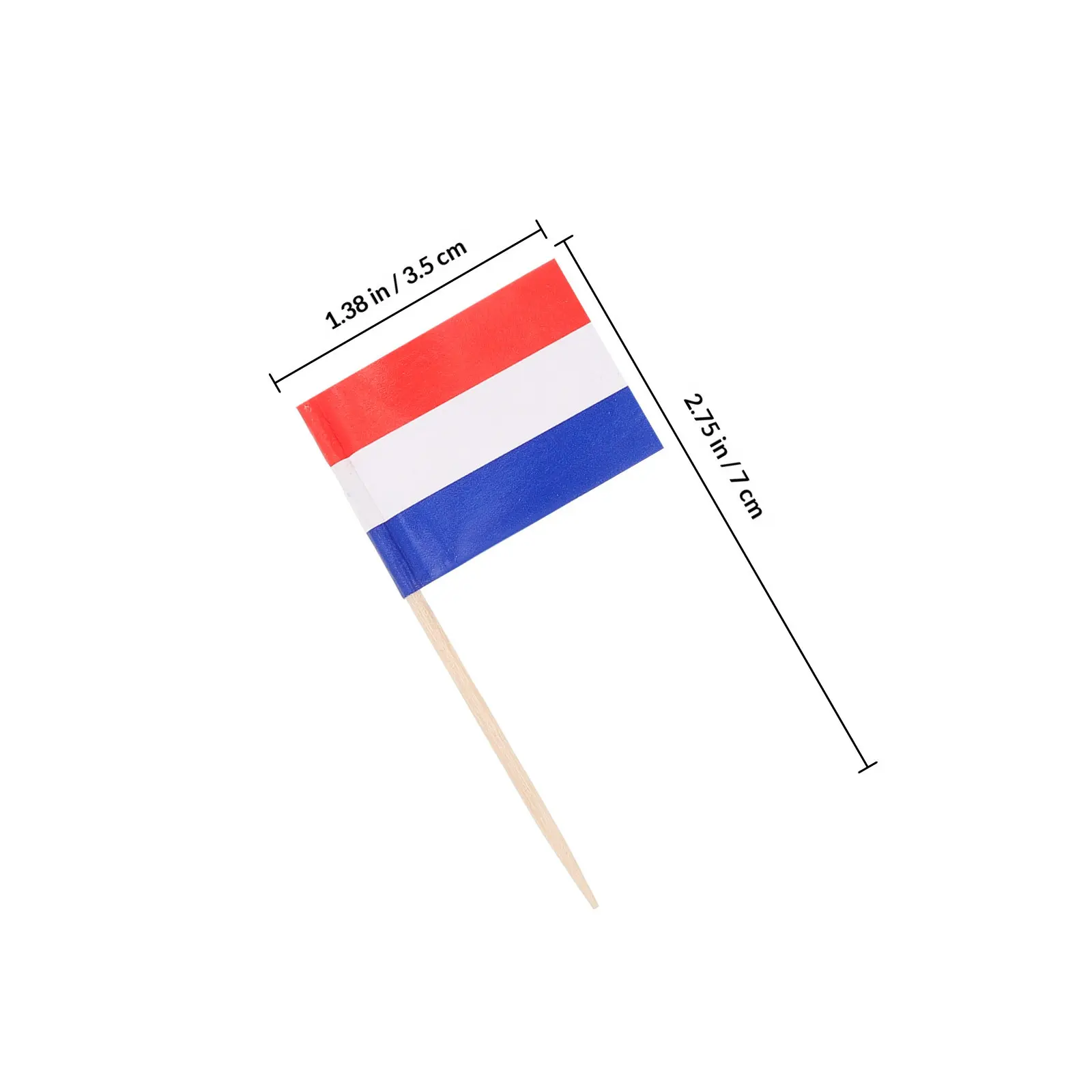 100Pcs Decorative Flag Toothpicks Multi-Functional Cake Toppers Dessert Fruit Picks Party Food Decor Cupcake Flag Ornaments