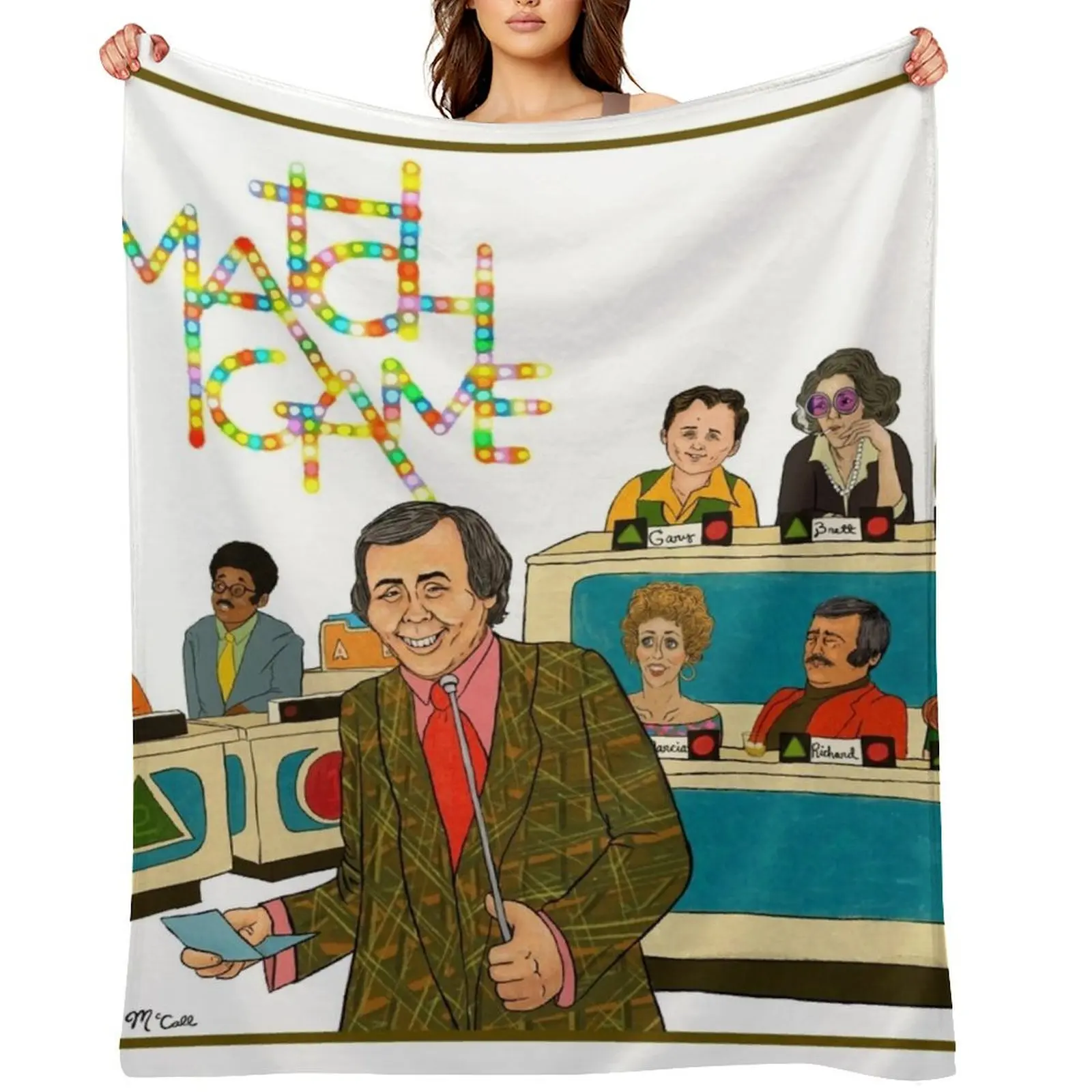 

Match Game Throw Blanket Nap For Sofa Thin Thermals For Travel Picnic Blankets