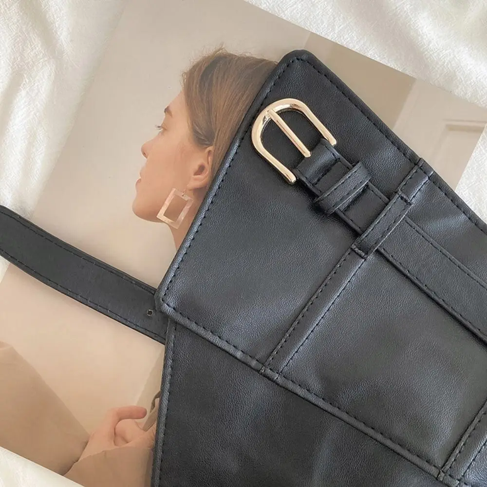 أزياء قابل للتعديل مطاطا Cummerbunds أسود بلون واسعة حزام الخصر بو الجلود الخصر مشد وتتسابق