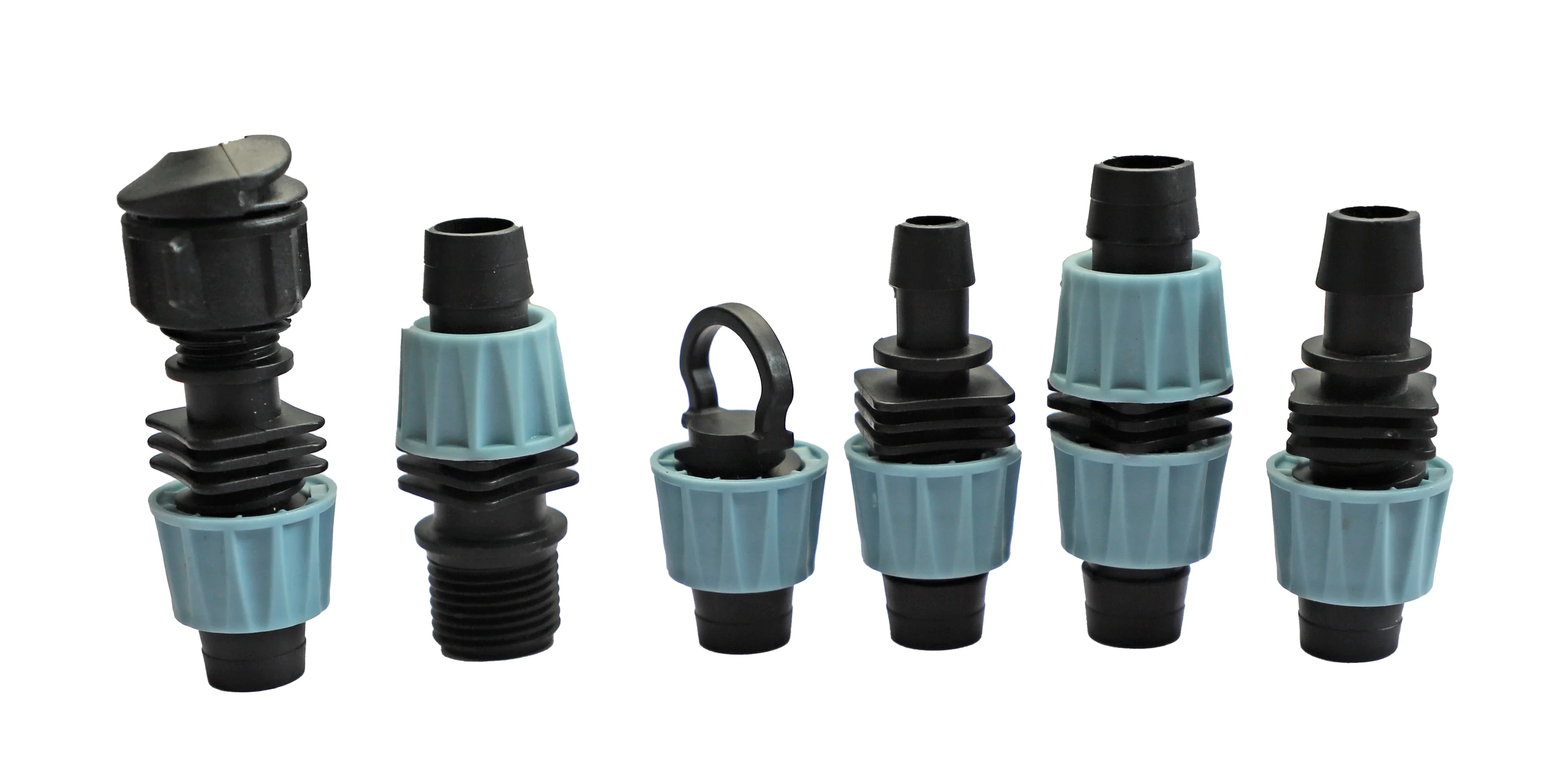 DN16mm end cap for Drip Irrigation System Tape Plastic Pipe Fittings Lock Nut connectors for farm irrigation system