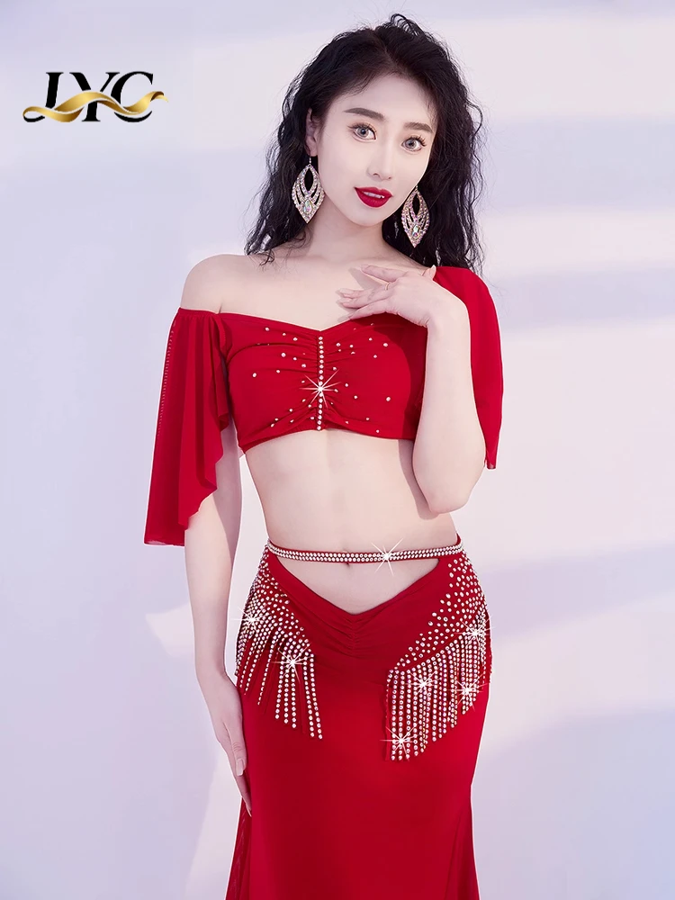 2025 New Arrival Belly Dance Costume Set with Fringe Long Skirt for Autumn Winter Dance Performance
