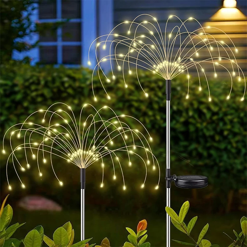 

Solar LED Firework Fairy Light Outdoor Garden Decoration Lawn Pathway Light For Patio Yard Party Christmas Wedding