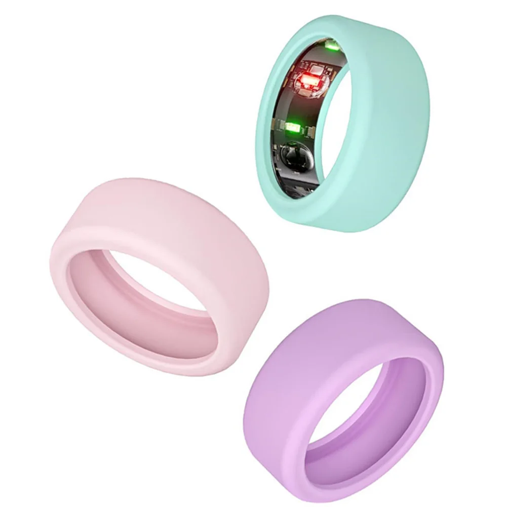 Finger Ring Protector 5-10/11-13 Silicone Skin-Friendly Anti-Scratch Ring Cover For Oura For Galaxy Rings Accessories