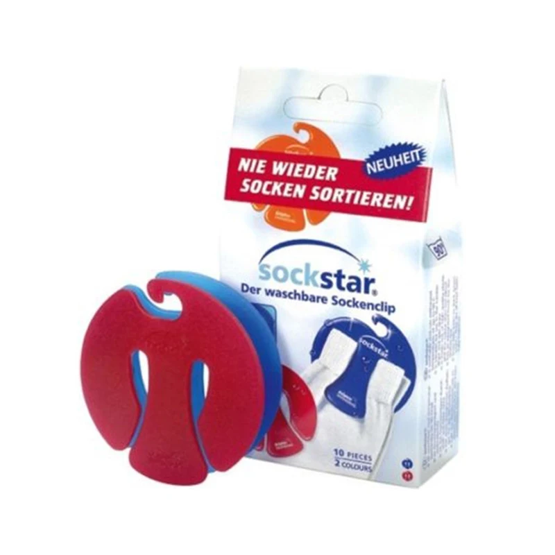 12 pezzi Sock Clips Sock organizer Sorters Holders Socks Clip multifunzionale