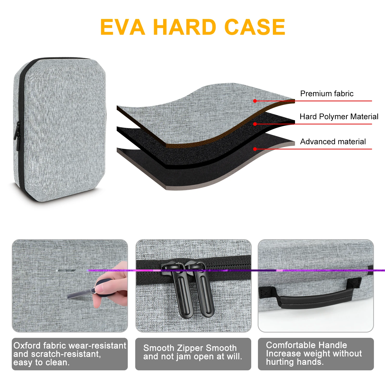 Estuche rígido de EVA para altavoces Anker Soundcore Moom2, bolsas de almacenamiento, caja de transporte de viaje portátil para accesorios Anker Boom2