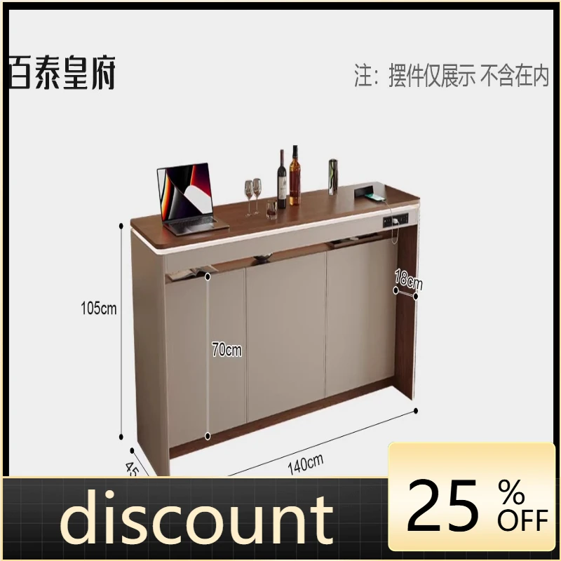 LMM living room horizontal hall partition open kitchen island dining bar table integrated