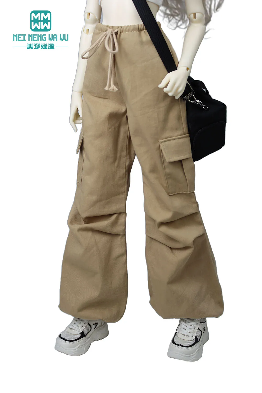 Passend für 43-60cm 1/3 1/4 SD DD BJD Puppenkleidung Modische Arbeitshose Kurzes T-Shirt Mädchen Geschenk – Detail 19