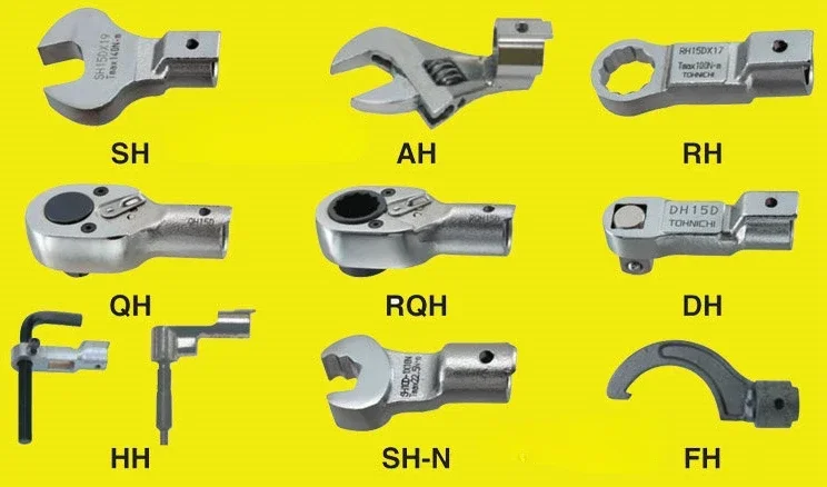 SH12D*10/11/12/13/14/17/22 Tohnichi Open Torque Wrench Head Replacement Head Replaceable Head Plug