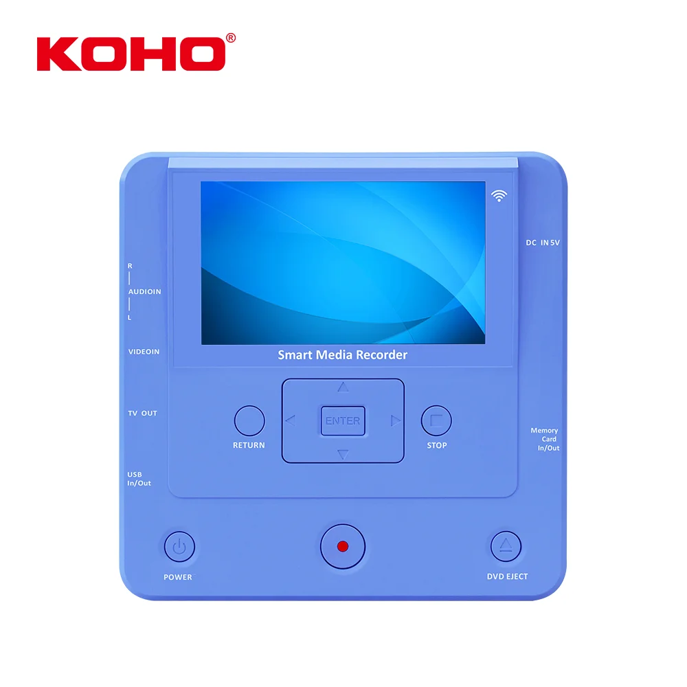 4.3 Inch KOHO Portable DVD Player Media Voice Recorder With AV-in