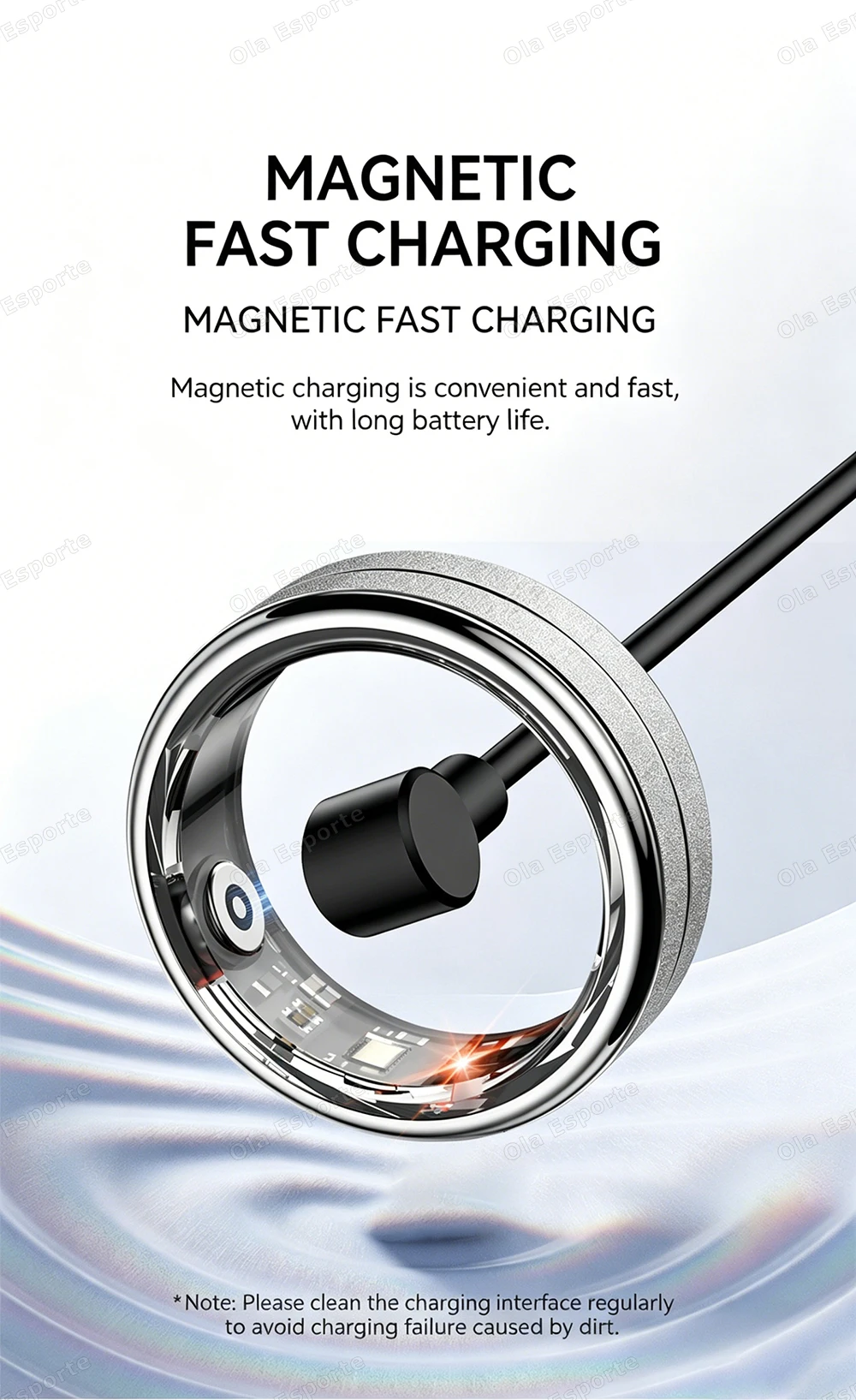 5ATM Waterproof Smart Ring for Health Monitoring description 13