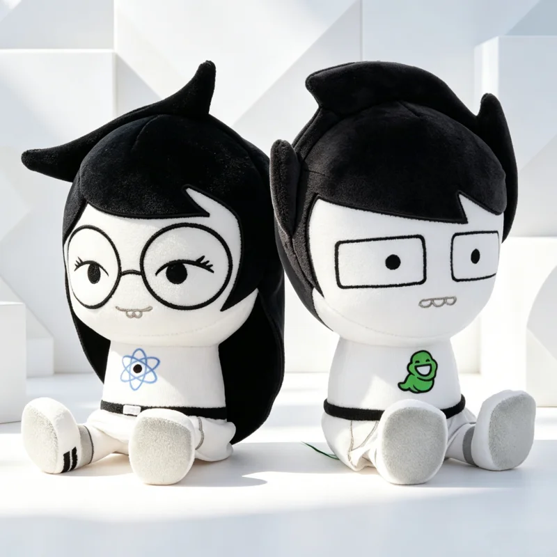 

New Homestuck Jade Harley Plush Toy Cute Cartoon Game Peripheral Soft Stuffed Sitting Doll Atom Symbol Birthday Gift