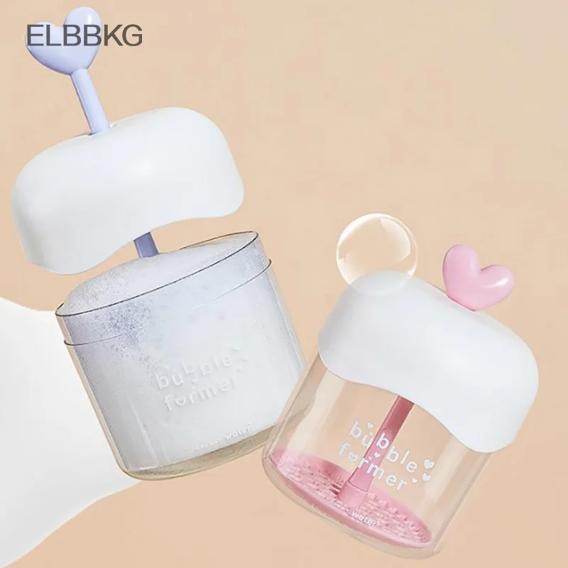 Portable Face Cleanser Shower Bath Shampoo Gel Foam Maker Bubble Press Foamer Device Cleansing Foaming Cup Make Up Removal Tool