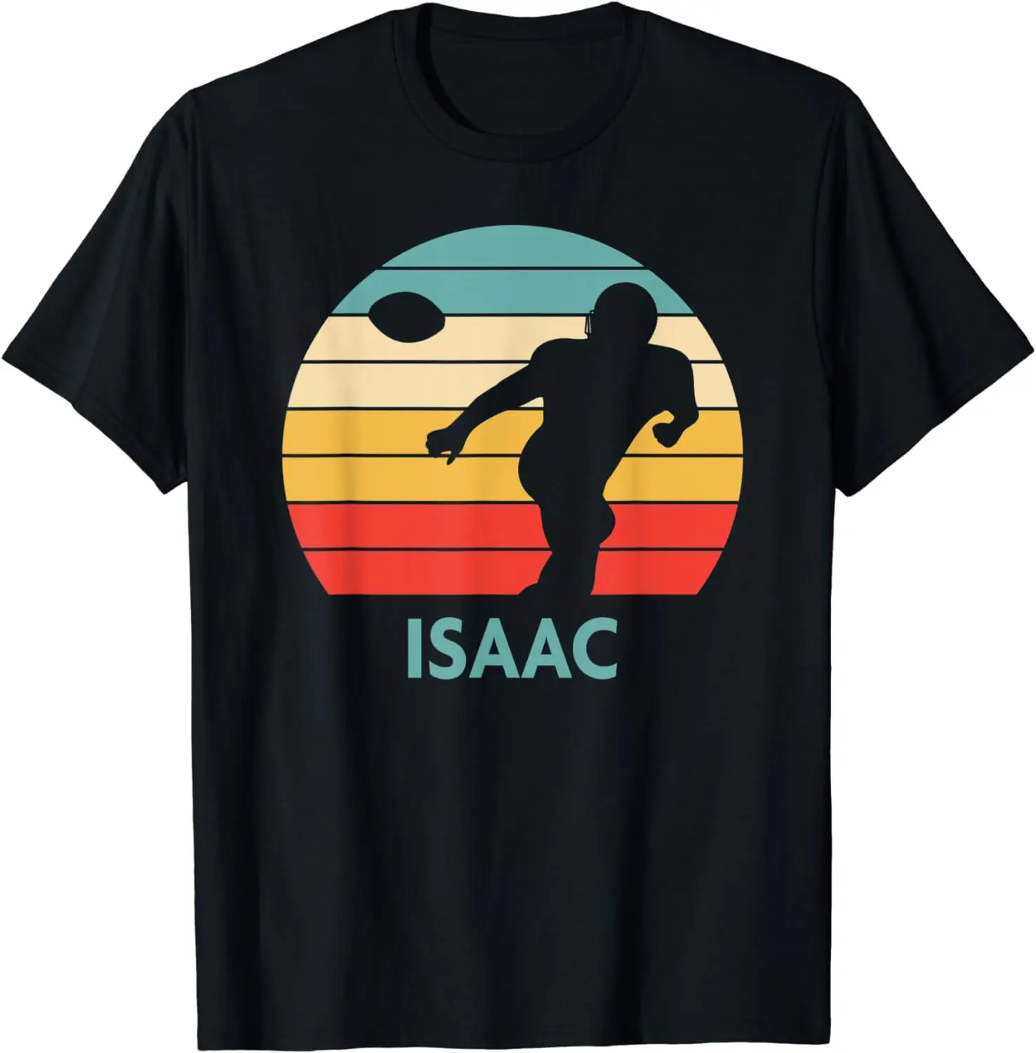 

Isaac Name Gift Personalized Football T-Shirt