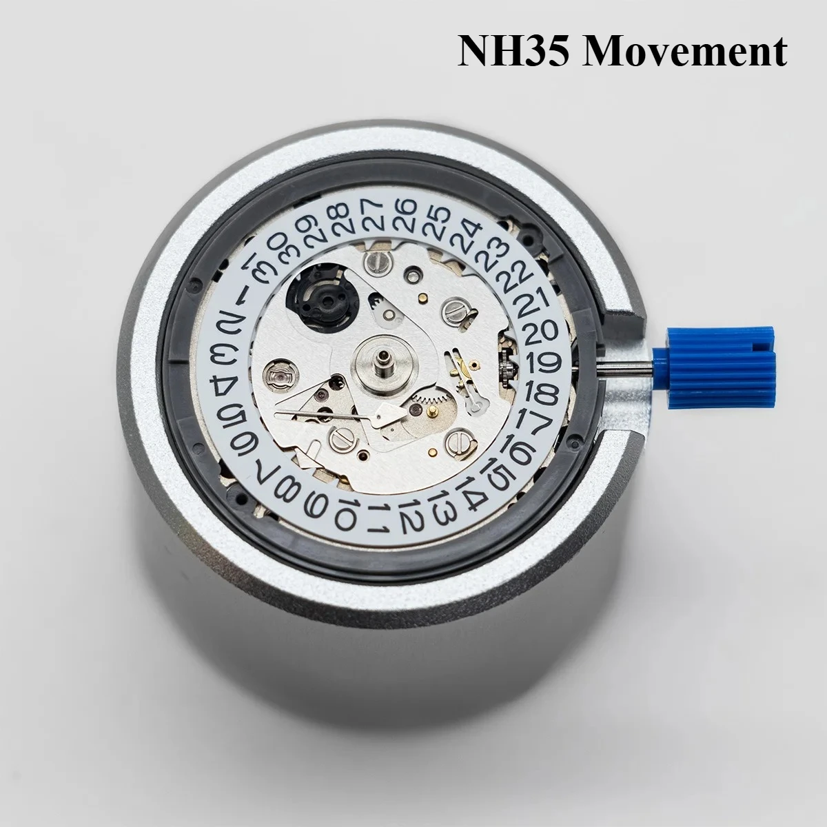 Nh35 Movement Crown At 3.8/At 3 NH35A With Black Date wheel 24 Jewels Automatic Mechanical Watch Dial Mods Repair Watchmaker